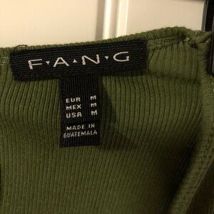FANG Olive Green Tank Top